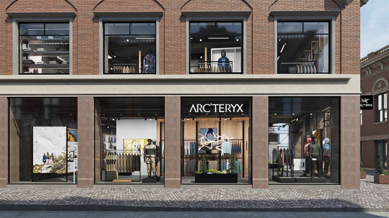 Arc’teryx storefront pictured in Fresh’s Copenhagen and Oslo project account