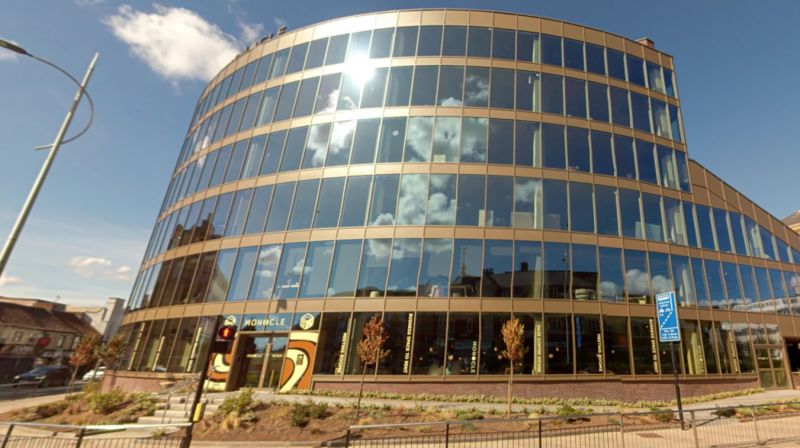 Exterior of the Monocle building